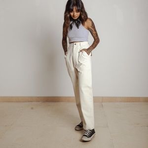 P&CO Service Fatigue Utility Pants Ecru - Sz 10 UK